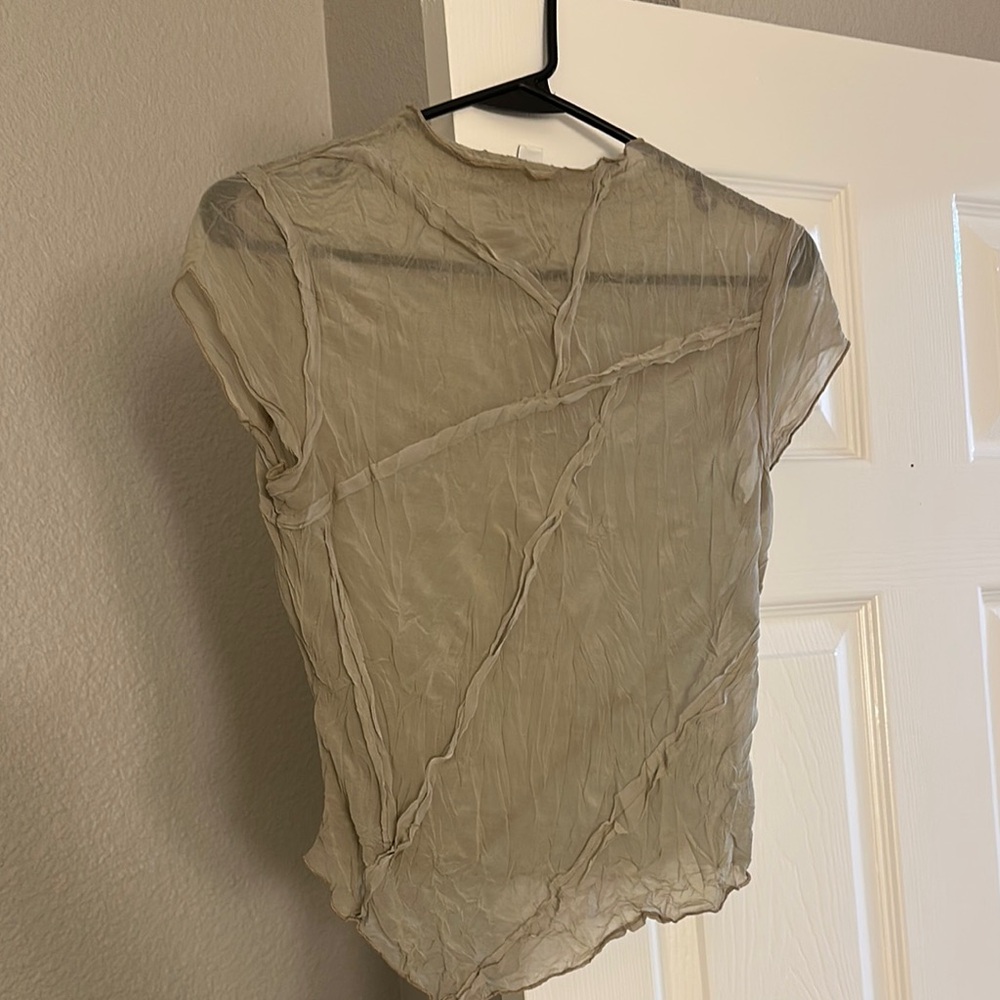 Sheer Cream Women's Top